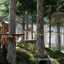 Taman Kanak-Kanak Timber Wooden Playground